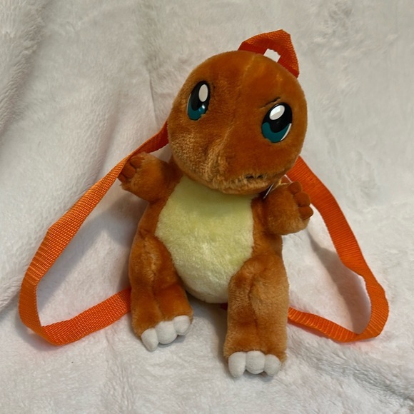 Pokémon Charmander Backpack - 11 inch Plush - Vintage - 1999 - Picture 1 of 10